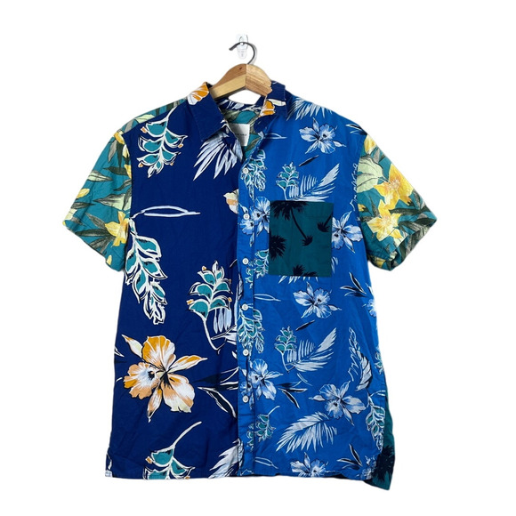 Men's American Eagle Button Front Hawaiian Shirt M - Picture 1 of 5